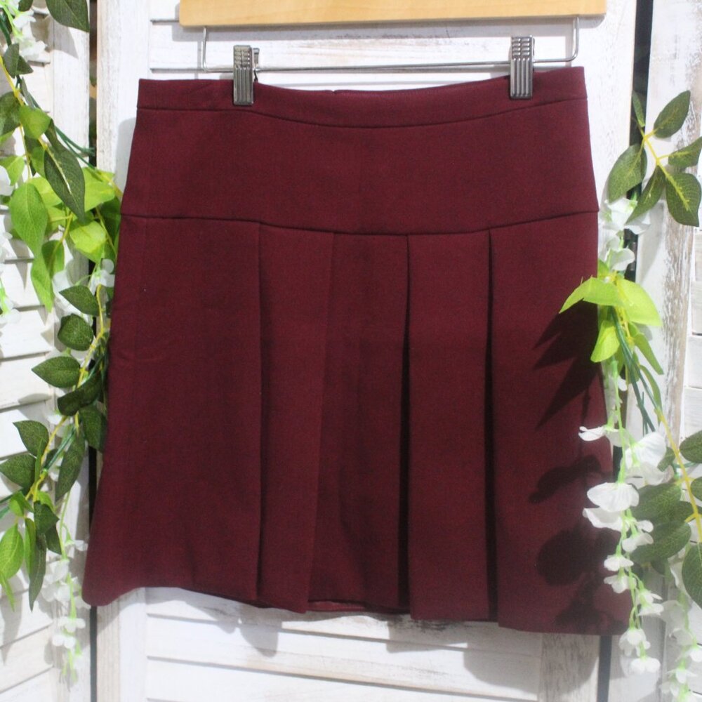 J. Crew A-Line Pleated Mini Skirt
